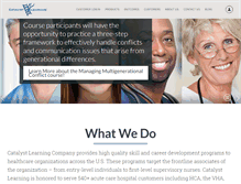 Tablet Screenshot of catalystlearning.com